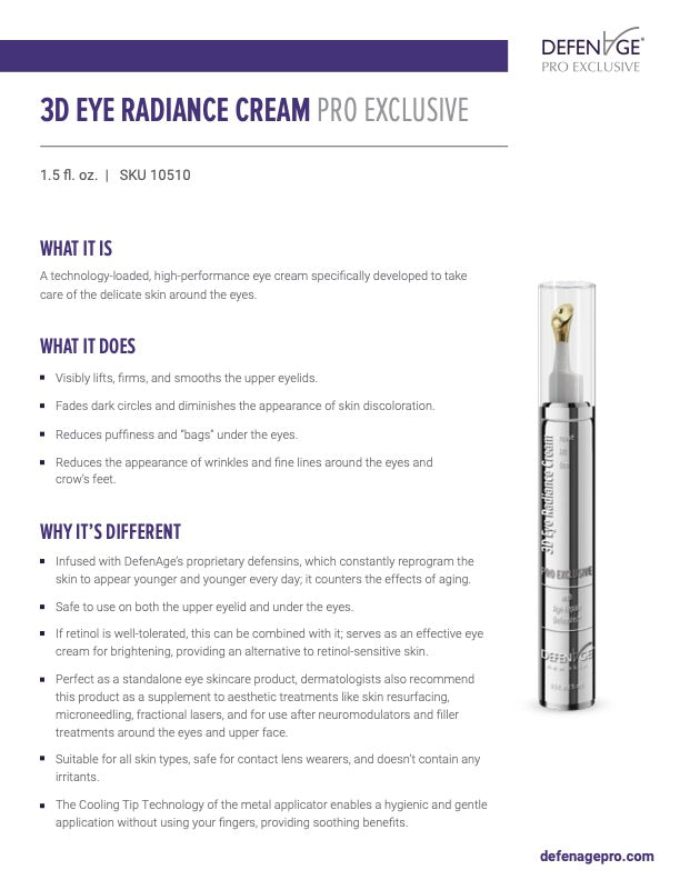 DefeAge 3D Eye Radiance Cream